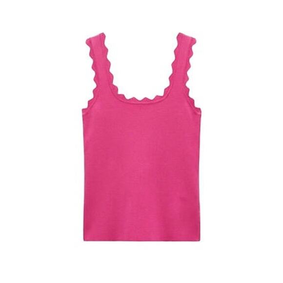 TUCKERNUCK Hot Pink Ric Rac Compression Tank Size L NWT Retail $88 Tuckernuck - Picture 7 of 7